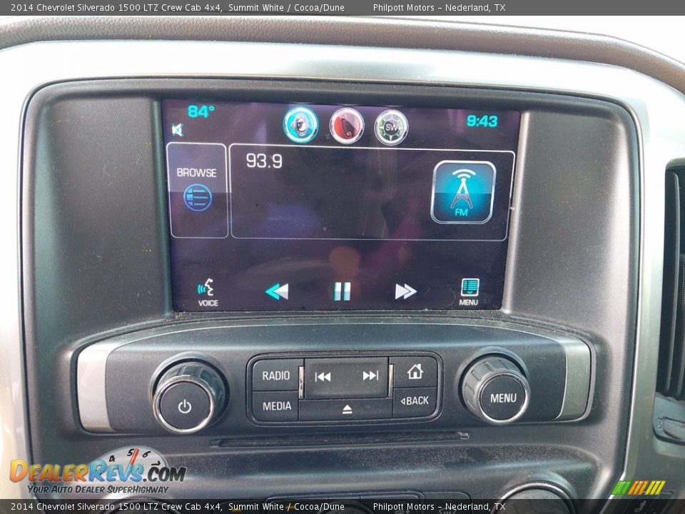 2014 Chevrolet Silverado 1500 LTZ Crew Cab 4x4 Summit White / Cocoa/Dune Photo #20