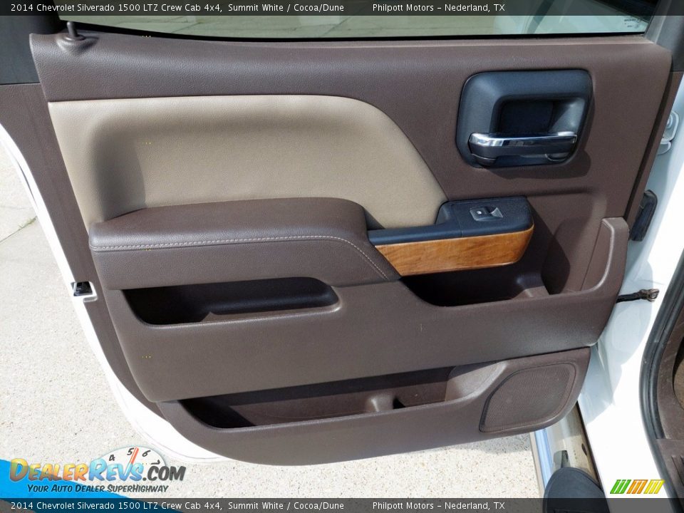 2014 Chevrolet Silverado 1500 LTZ Crew Cab 4x4 Summit White / Cocoa/Dune Photo #24