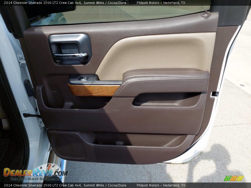 2014 Chevrolet Silverado 1500 LTZ Crew Cab 4x4 Summit White / Cocoa/Dune Photo #26