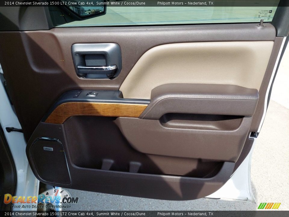 2014 Chevrolet Silverado 1500 LTZ Crew Cab 4x4 Summit White / Cocoa/Dune Photo #28