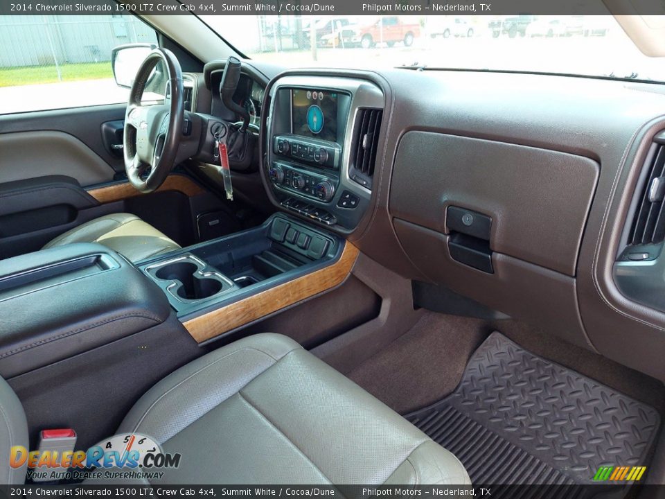 2014 Chevrolet Silverado 1500 LTZ Crew Cab 4x4 Summit White / Cocoa/Dune Photo #30