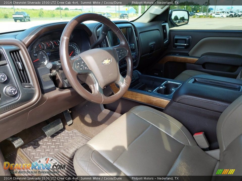 2014 Chevrolet Silverado 1500 LTZ Crew Cab 4x4 Summit White / Cocoa/Dune Photo #31