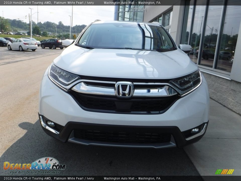 2019 Honda CR-V Touring AWD Platinum White Pearl / Ivory Photo #5