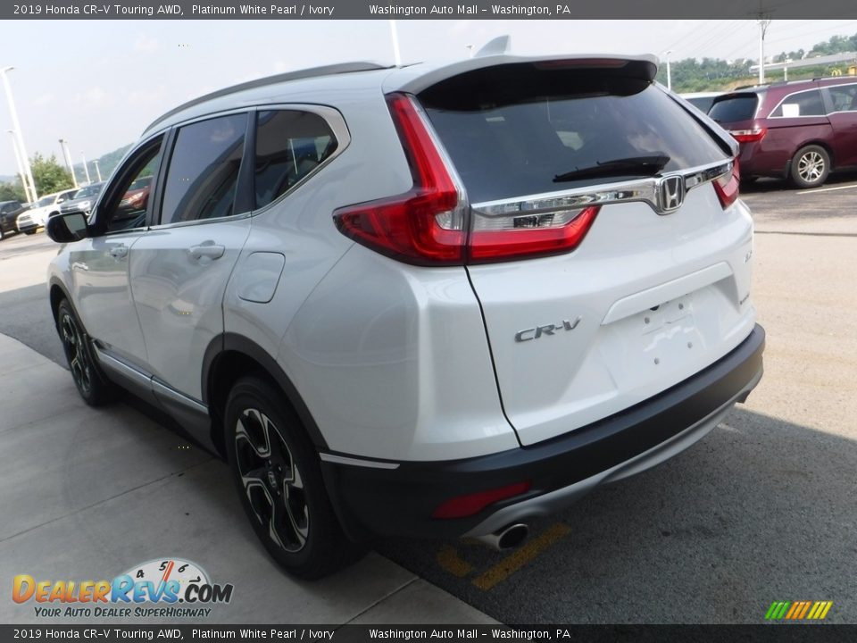 2019 Honda CR-V Touring AWD Platinum White Pearl / Ivory Photo #7