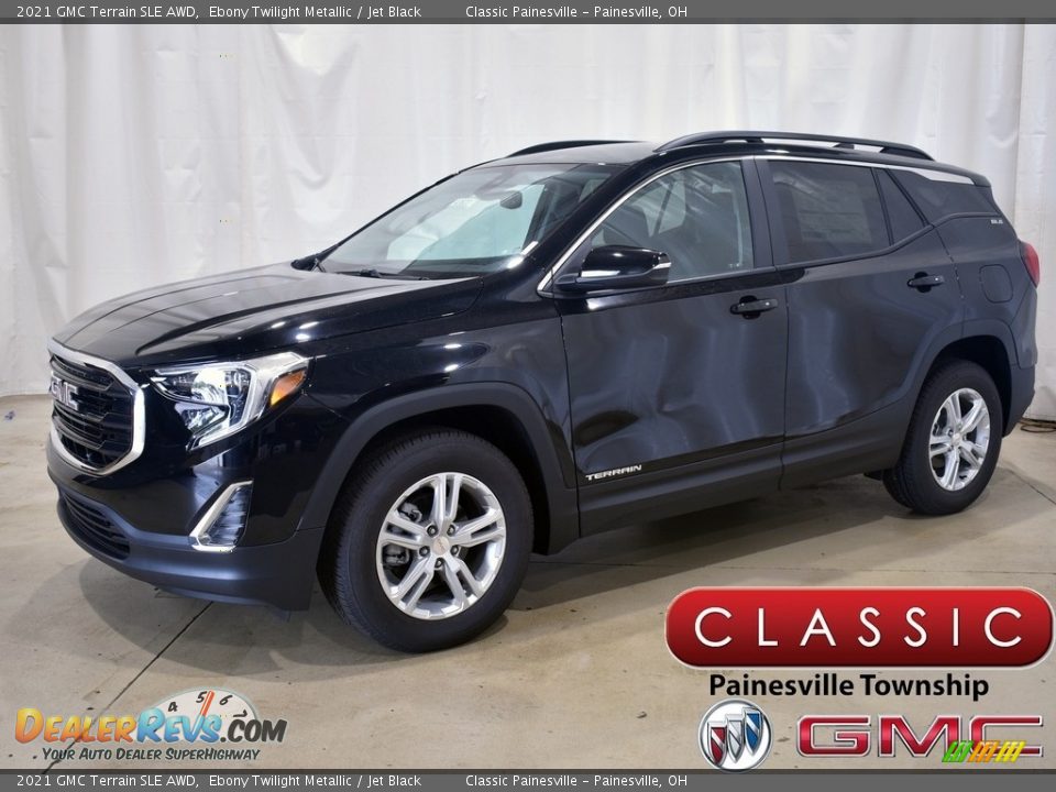 2021 GMC Terrain SLE AWD Ebony Twilight Metallic / Jet Black Photo #1