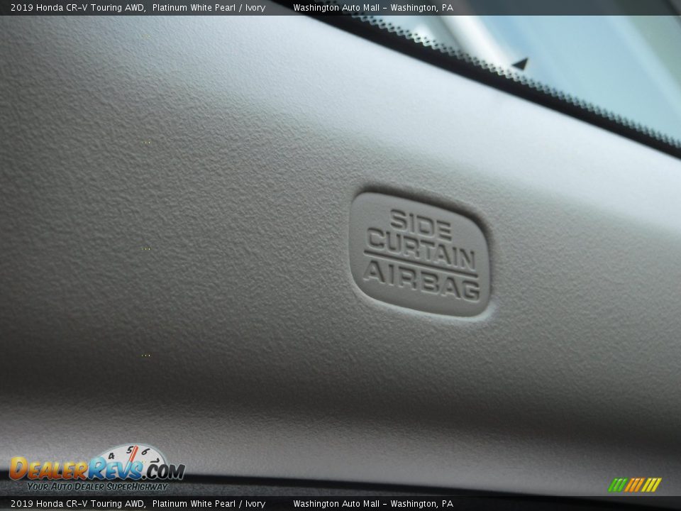2019 Honda CR-V Touring AWD Platinum White Pearl / Ivory Photo #26