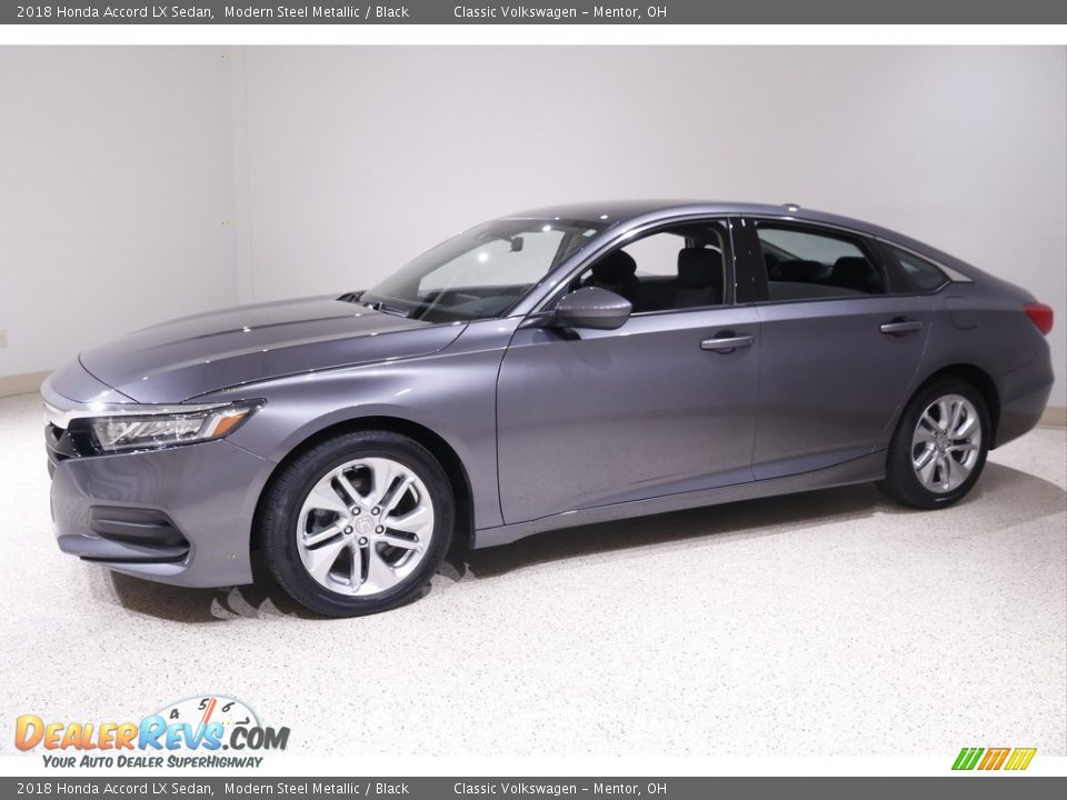 2018 Honda Accord LX Sedan Modern Steel Metallic / Black Photo #3