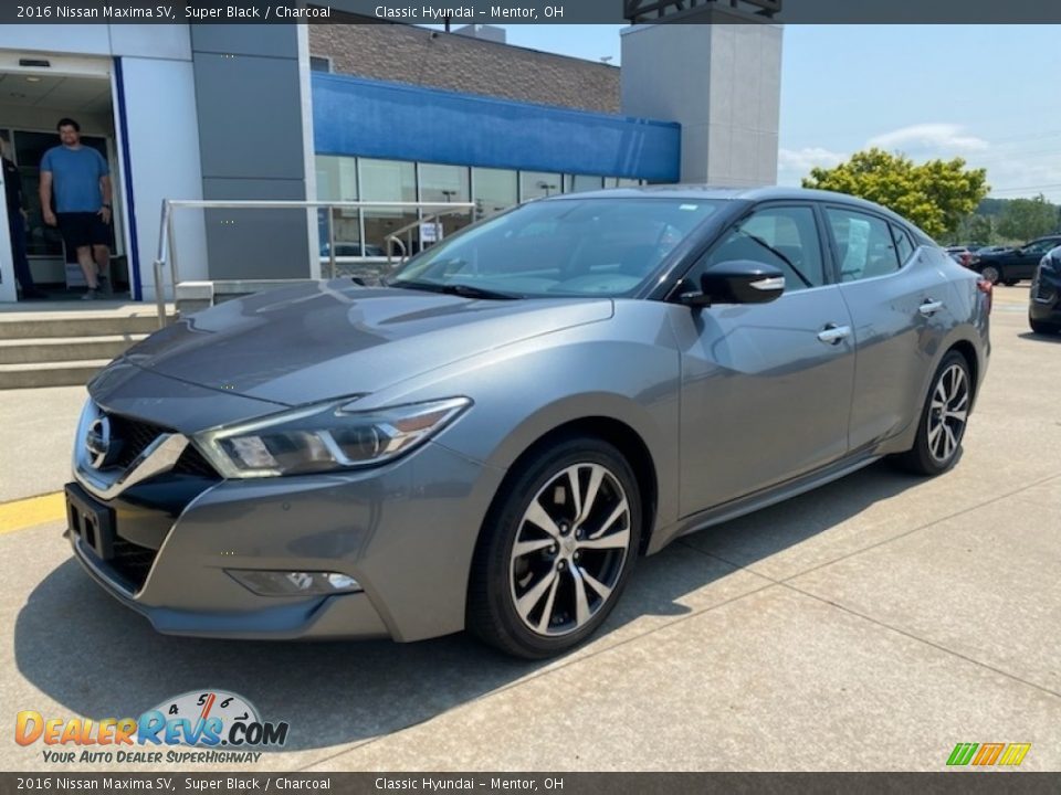 2016 Nissan Maxima SV Super Black / Charcoal Photo #1