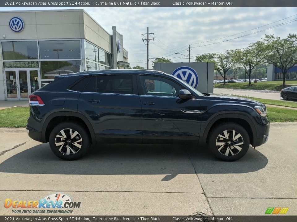 Tourmaline Blue Metallic 2021 Volkswagen Atlas Cross Sport SE 4Motion Photo #2