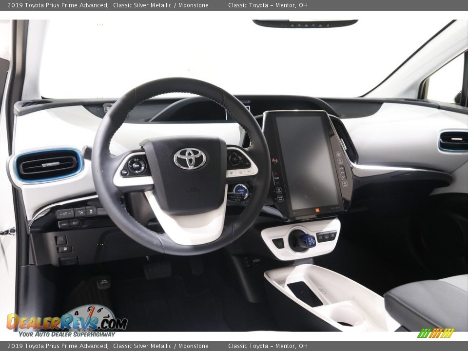 2019 Toyota Prius Prime Advanced Classic Silver Metallic / Moonstone Photo #6