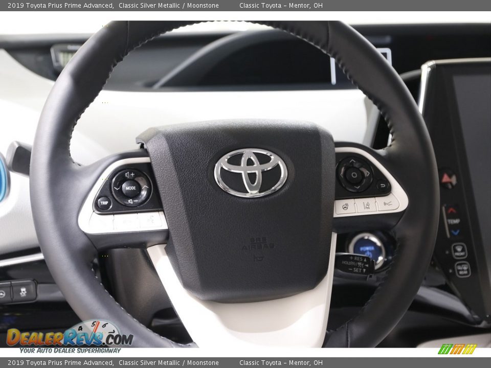 2019 Toyota Prius Prime Advanced Classic Silver Metallic / Moonstone Photo #7