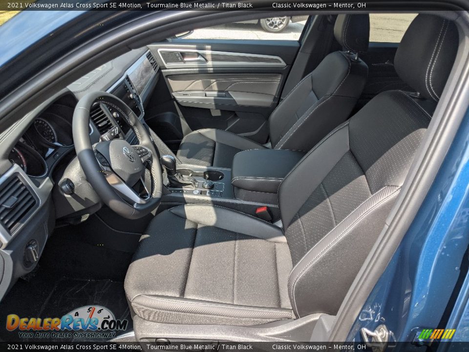Titan Black Interior - 2021 Volkswagen Atlas Cross Sport SE 4Motion Photo #4