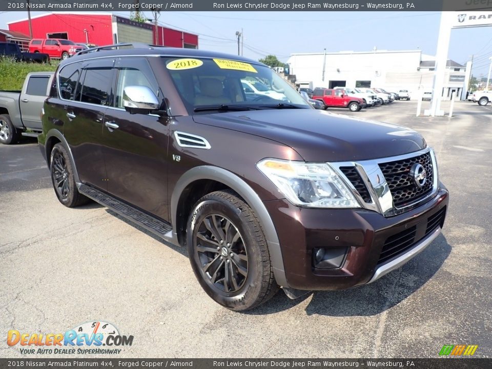 Front 3/4 View of 2018 Nissan Armada Platinum 4x4 Photo #7