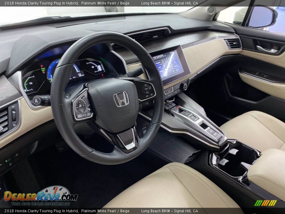 Beige Interior - 2018 Honda Clarity Touring Plug In Hybrid Photo #16