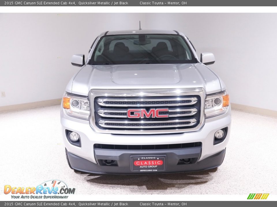 2015 GMC Canyon SLE Extended Cab 4x4 Quicksilver Metallic / Jet Black Photo #2