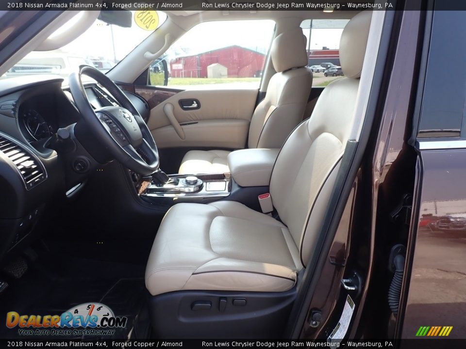 Front Seat of 2018 Nissan Armada Platinum 4x4 Photo #15