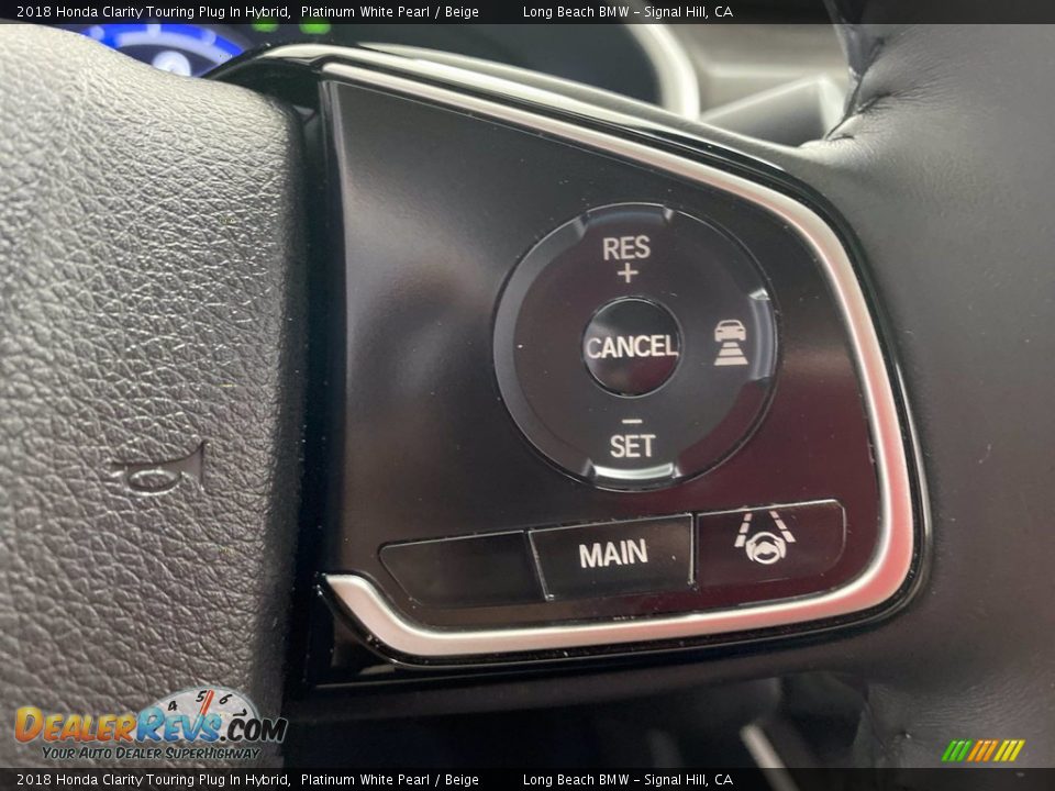 2018 Honda Clarity Touring Plug In Hybrid Platinum White Pearl / Beige Photo #20