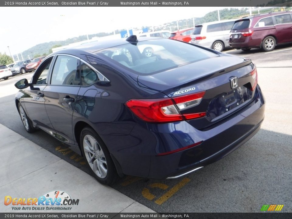 2019 Honda Accord LX Sedan Obsidian Blue Pearl / Gray Photo #6