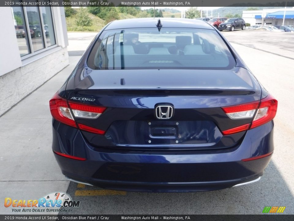 2019 Honda Accord LX Sedan Obsidian Blue Pearl / Gray Photo #7