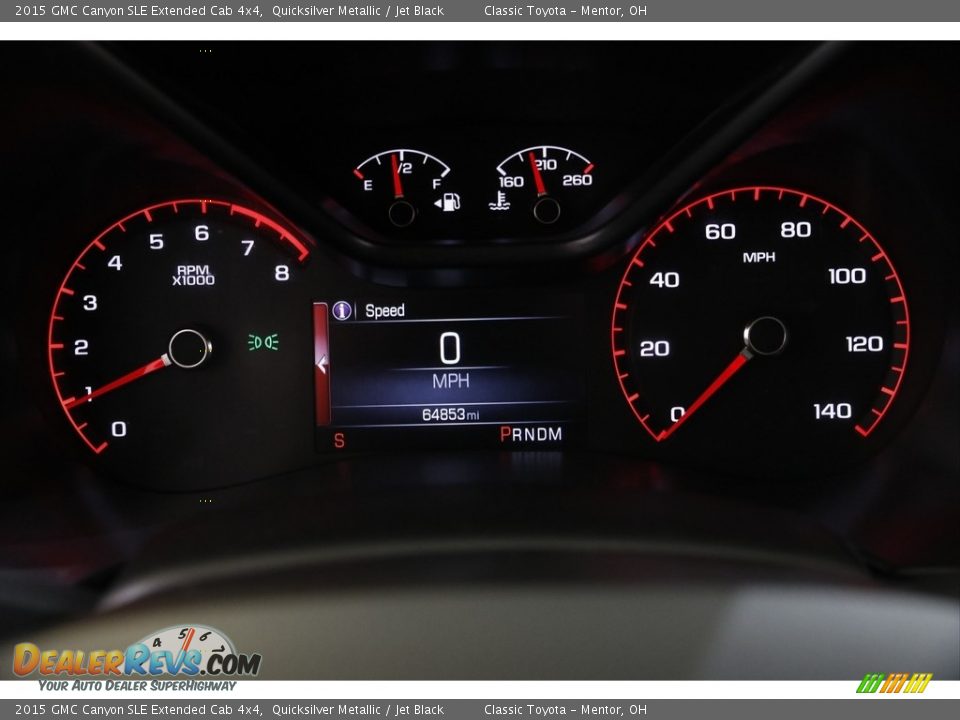 2015 GMC Canyon SLE Extended Cab 4x4 Gauges Photo #8