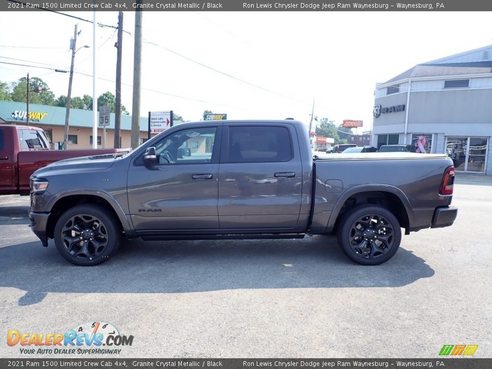 2021 Ram 1500 Limited Crew Cab 4x4 Granite Crystal Metallic / Black Photo #2