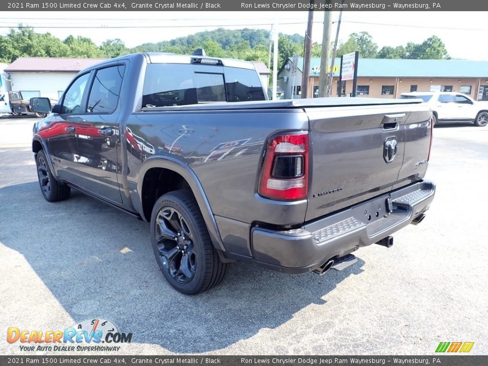 2021 Ram 1500 Limited Crew Cab 4x4 Granite Crystal Metallic / Black Photo #3