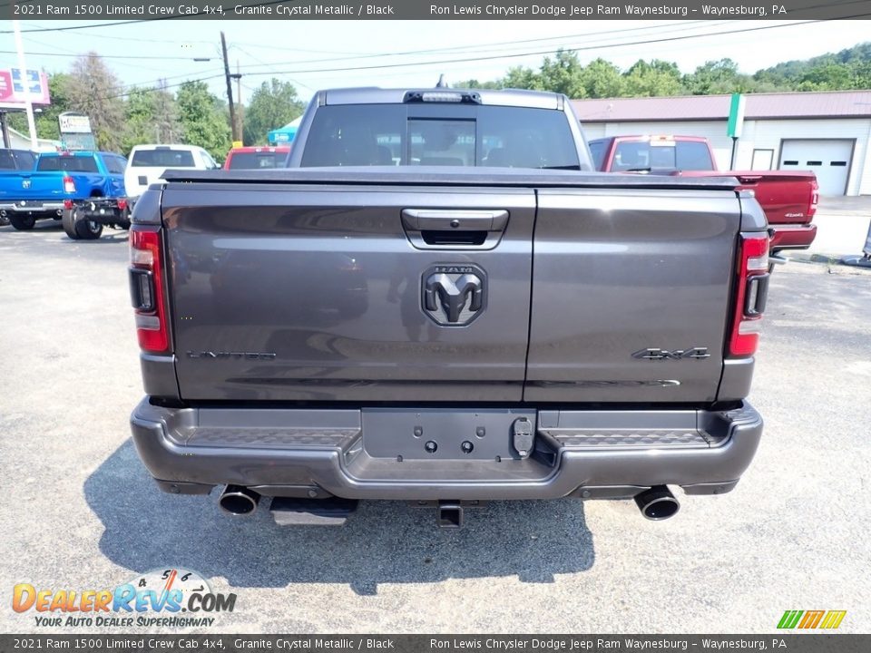 2021 Ram 1500 Limited Crew Cab 4x4 Granite Crystal Metallic / Black Photo #4