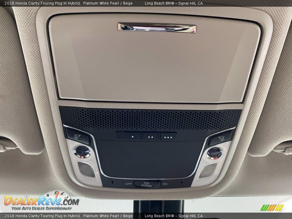 2018 Honda Clarity Touring Plug In Hybrid Platinum White Pearl / Beige Photo #29