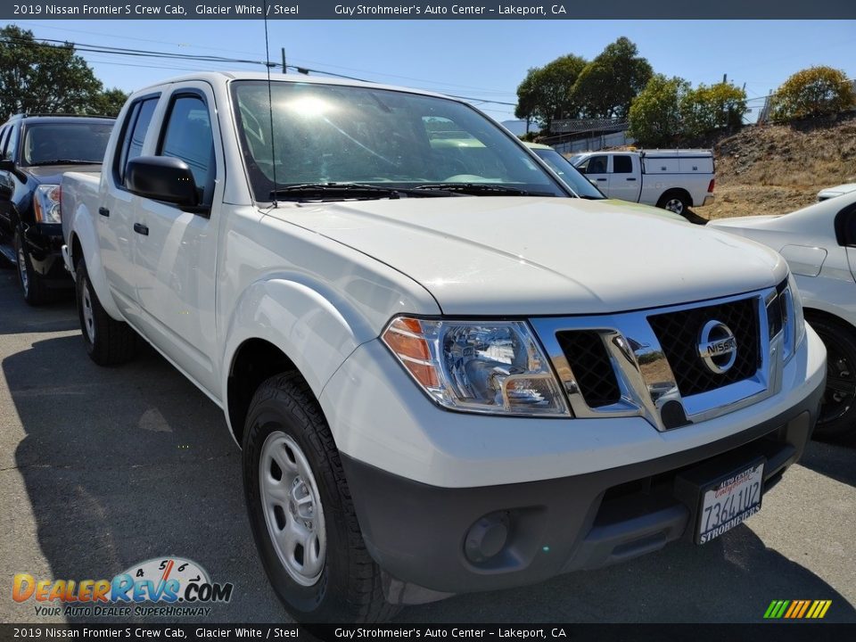 2019 Nissan Frontier S Crew Cab Glacier White / Steel Photo #1