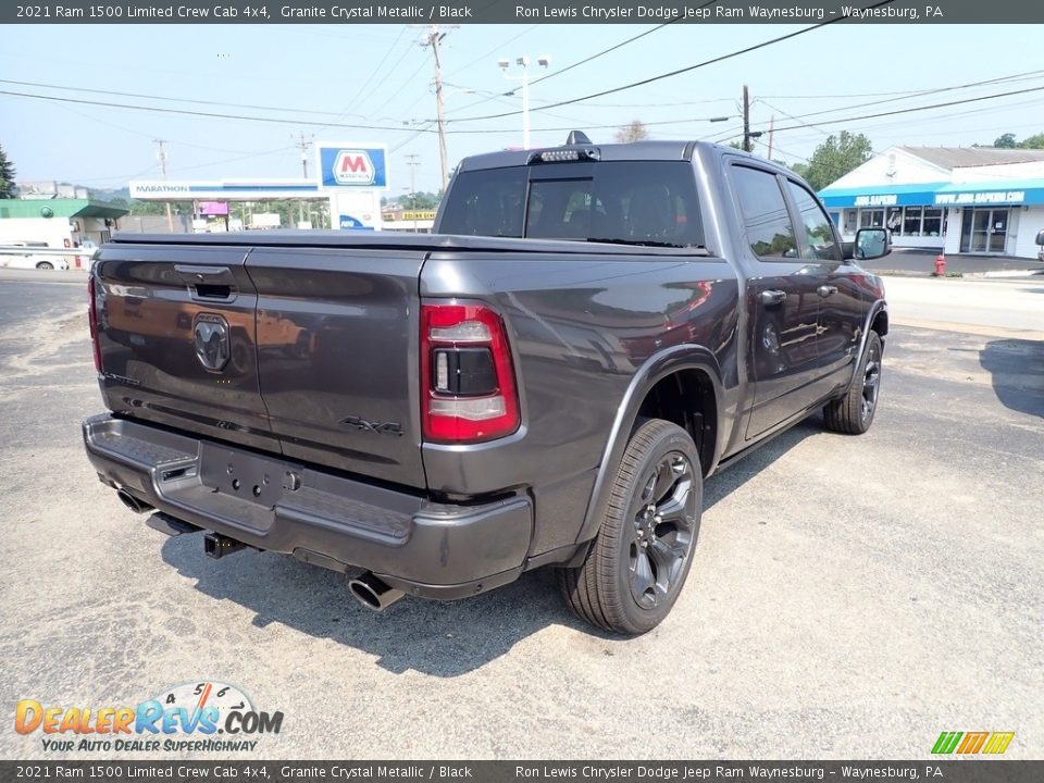 2021 Ram 1500 Limited Crew Cab 4x4 Granite Crystal Metallic / Black Photo #5