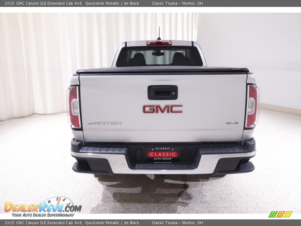 2015 GMC Canyon SLE Extended Cab 4x4 Quicksilver Metallic / Jet Black Photo #17