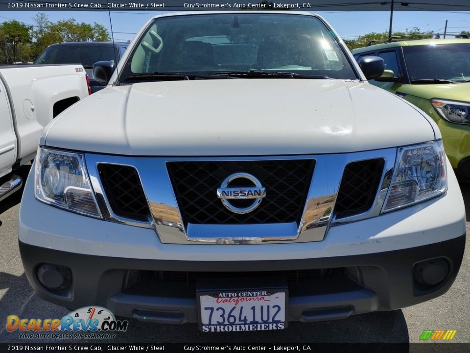 2019 Nissan Frontier S Crew Cab Glacier White / Steel Photo #2