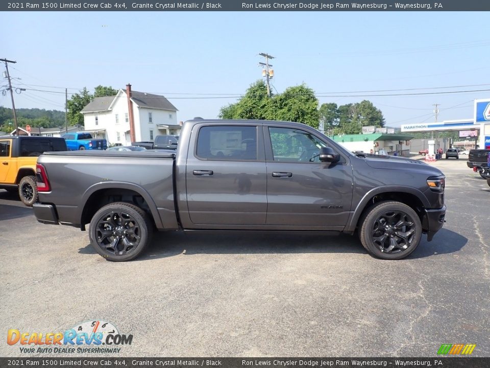 2021 Ram 1500 Limited Crew Cab 4x4 Granite Crystal Metallic / Black Photo #6