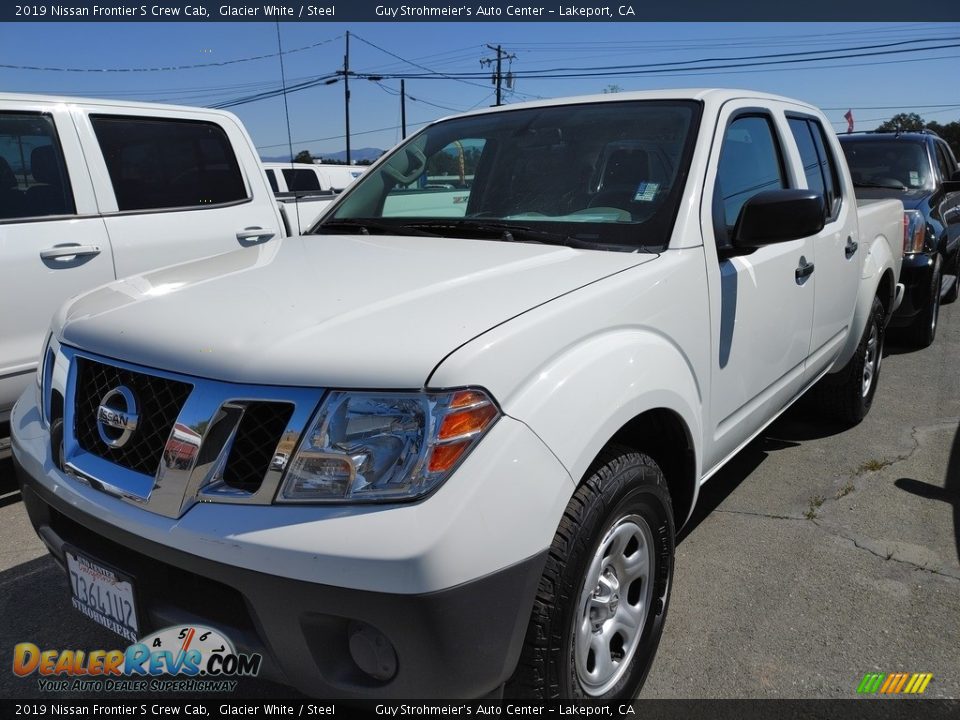 2019 Nissan Frontier S Crew Cab Glacier White / Steel Photo #3