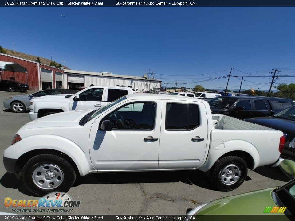 2019 Nissan Frontier S Crew Cab Glacier White / Steel Photo #4