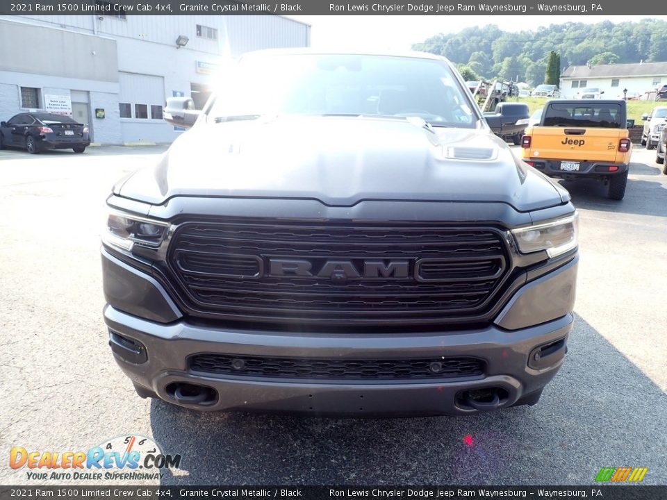 2021 Ram 1500 Limited Crew Cab 4x4 Granite Crystal Metallic / Black Photo #8