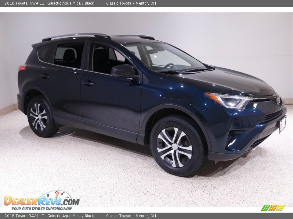 2018 Toyota RAV4 LE Galactic Aqua Mica / Black Photo #1