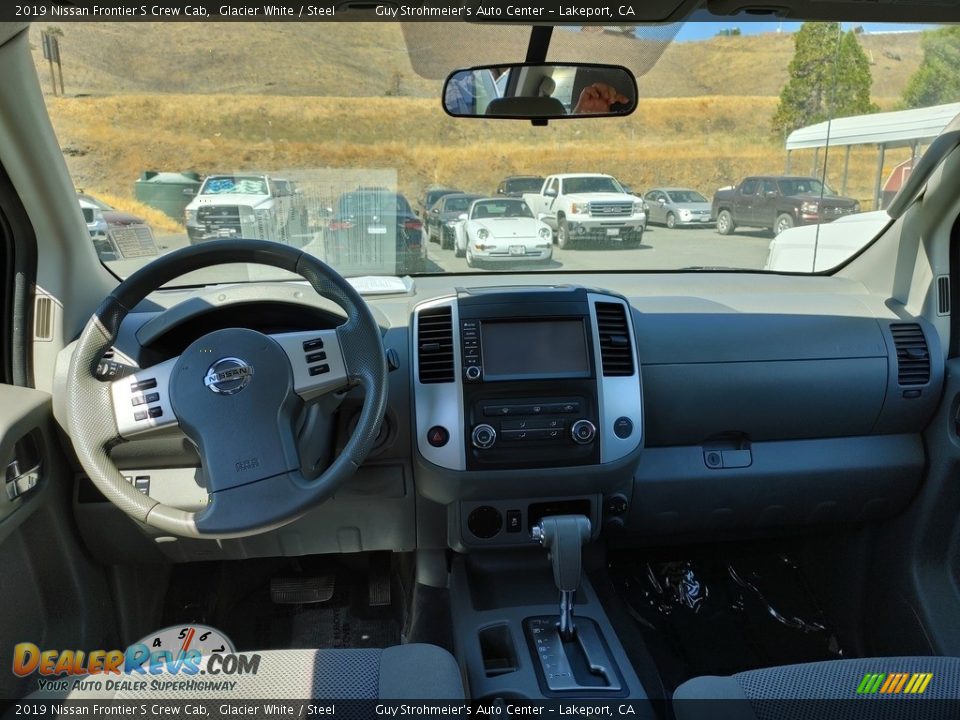 2019 Nissan Frontier S Crew Cab Glacier White / Steel Photo #5