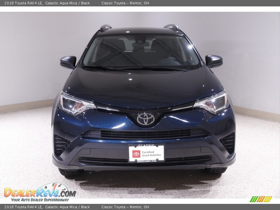 2018 Toyota RAV4 LE Galactic Aqua Mica / Black Photo #2