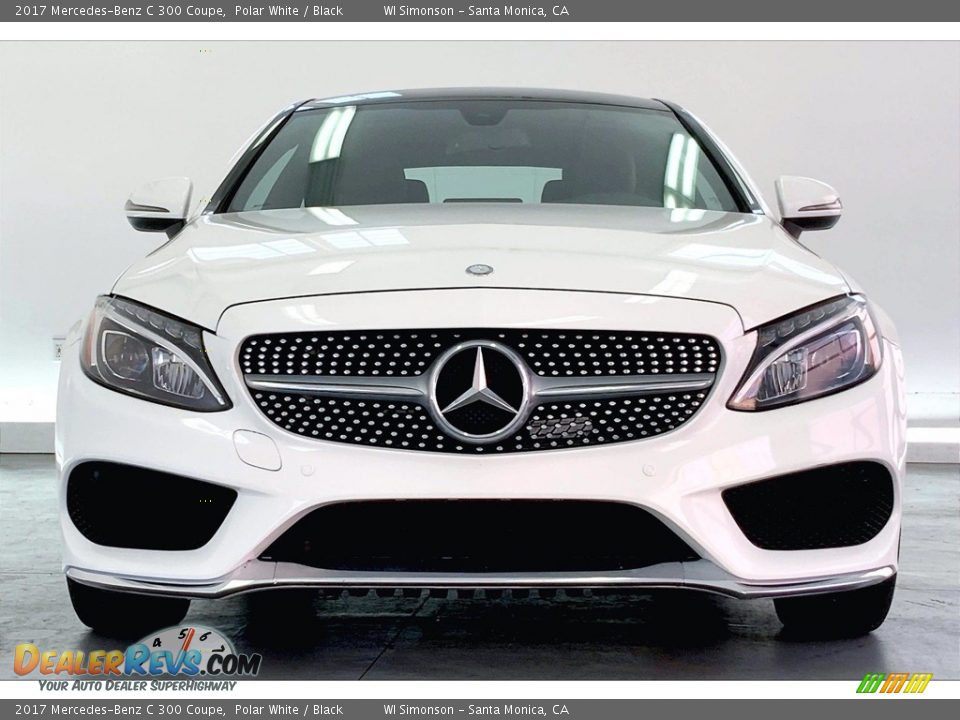 2017 Mercedes-Benz C 300 Coupe Polar White / Black Photo #2