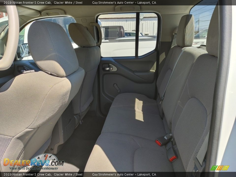 2019 Nissan Frontier S Crew Cab Glacier White / Steel Photo #7