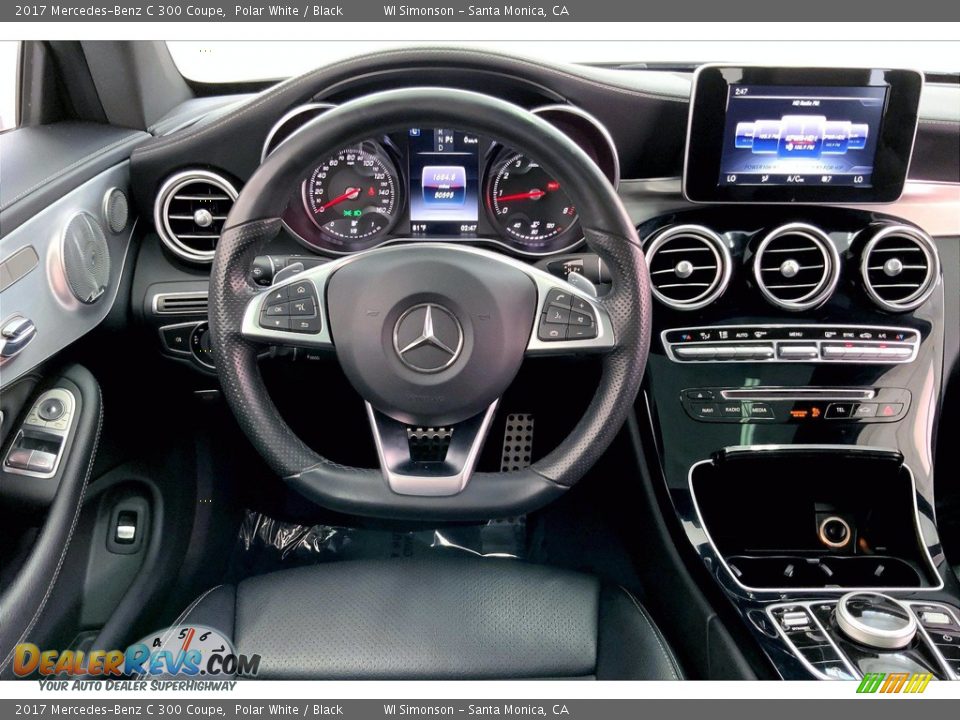 2017 Mercedes-Benz C 300 Coupe Polar White / Black Photo #4