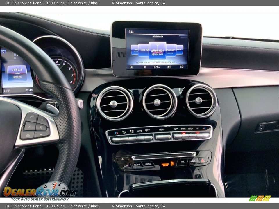2017 Mercedes-Benz C 300 Coupe Polar White / Black Photo #5