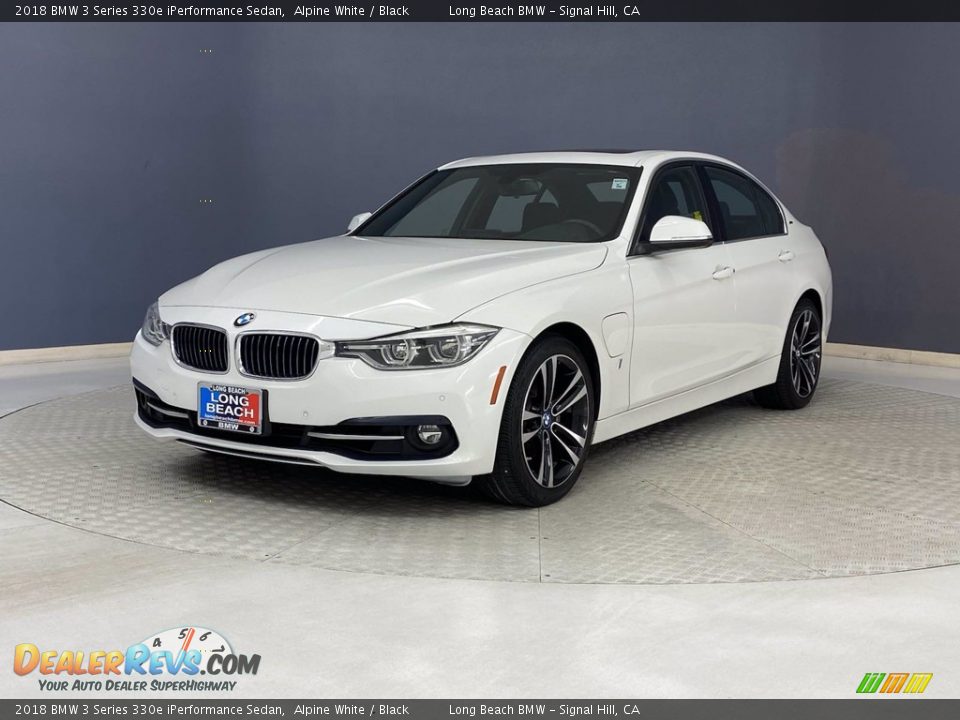 2018 BMW 3 Series 330e iPerformance Sedan Alpine White / Black Photo #3