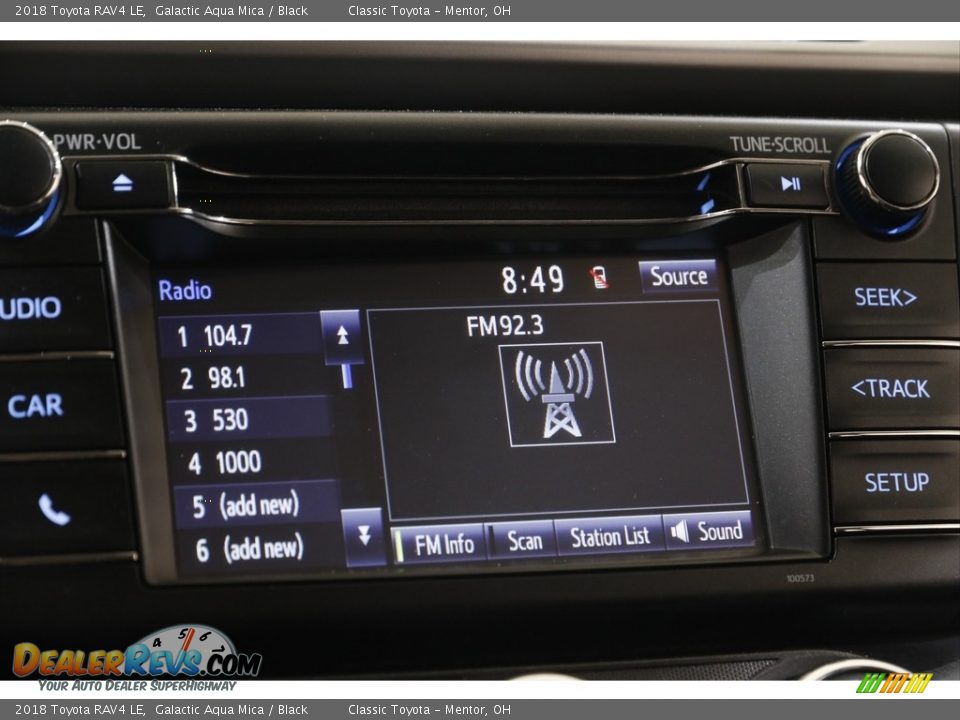 2018 Toyota RAV4 LE Galactic Aqua Mica / Black Photo #10