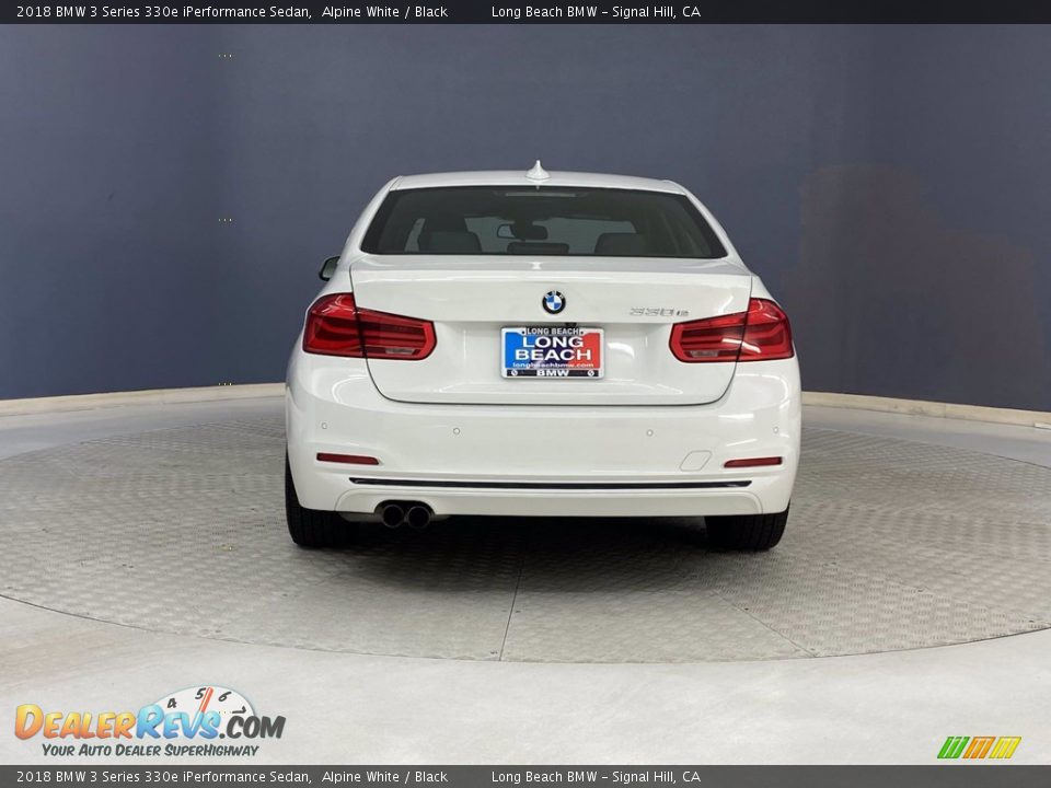 2018 BMW 3 Series 330e iPerformance Sedan Alpine White / Black Photo #4