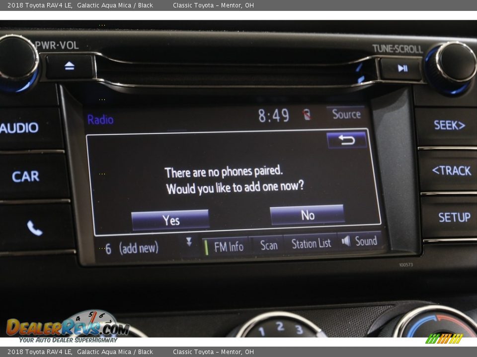 2018 Toyota RAV4 LE Galactic Aqua Mica / Black Photo #11