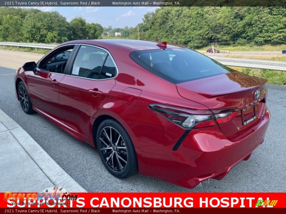 2021 Toyota Camry SE Hybrid Supersonic Red / Black Photo #2