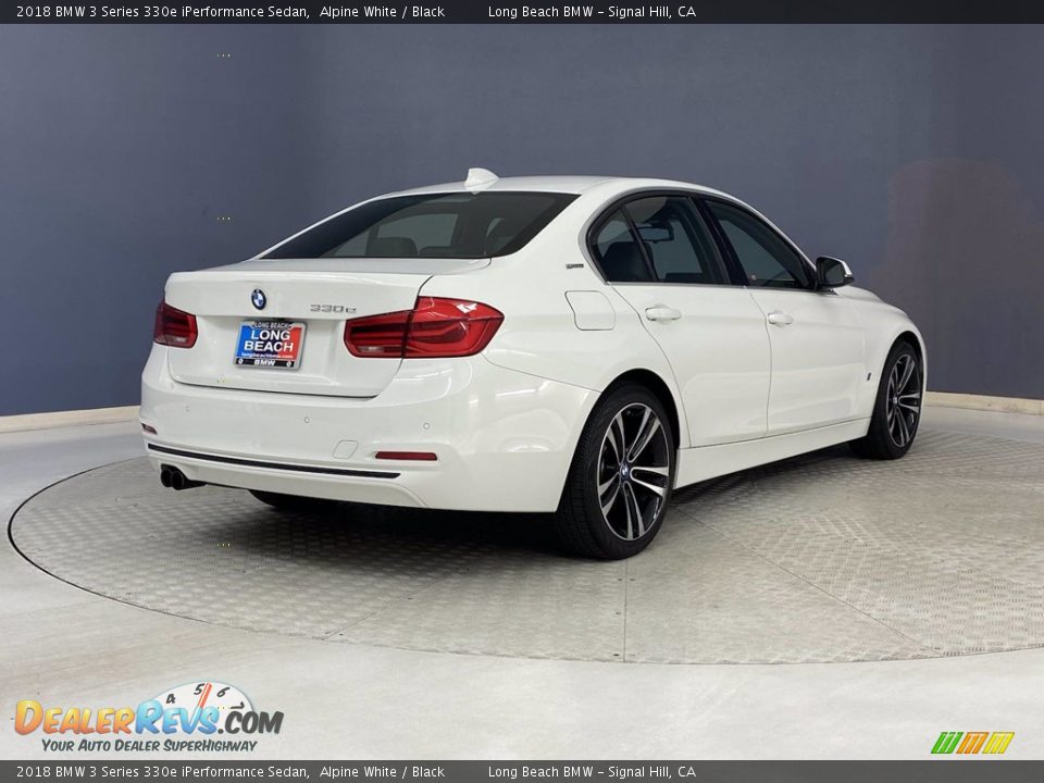 2018 BMW 3 Series 330e iPerformance Sedan Alpine White / Black Photo #5