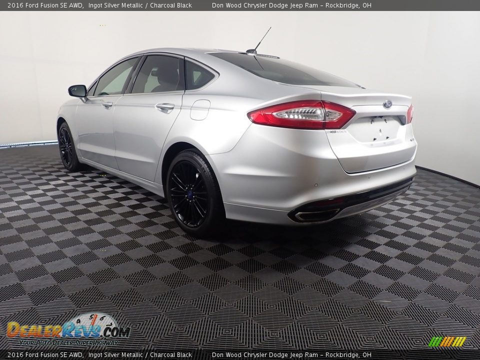 2016 Ford Fusion SE AWD Ingot Silver Metallic / Charcoal Black Photo #8